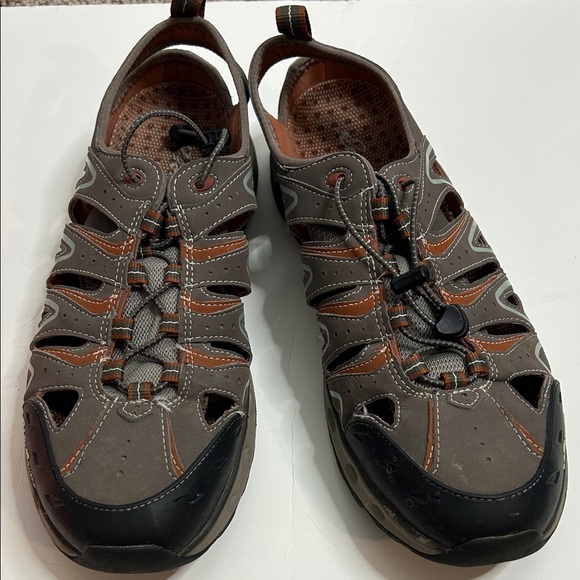 Eddie Bauer Midlite Outdoor Sandals Gray Brown Green‎ 14 main image 6